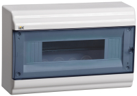 Щит распределительный навесной ЩРн-П-12 пластиковый прозрачная дверь IP41 PRIME IEK MKP82-N-12-41-10