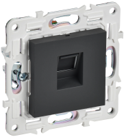 SKANDY Розетка компьютерная RJ45 кат.5E SK-K01G графит IEK SK-K10-1-K53