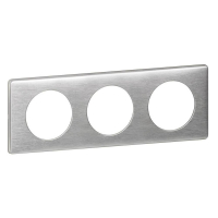 Рамка 3-постовая Legrand Celiane алюминий 068923