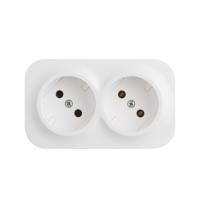 Quteo розетка двойная без заземления без шторок   -16 A-250 В IP 20 - Белый Legrand/Daccord 782231