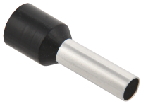 Наконечник кабельный НШвИ 6-12 черный Е6012 (100шт) IEK UGN10-006-06-12