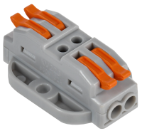 Строительно-монтажная клемма СМК 222-4122P проходная с площадкой (50шт/упак) IEK UKZ20-4122P-050