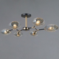 Люстра на штанге Illumico IL0272-6CSQ-25 BK AB TRENTO