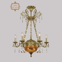 Подвесная люстра Art Classic 31.51.6.CK125SP.250SP.G.Sp.Amber.1C ArtClassic