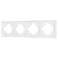 Рамка пластиковая на 4 поста Arlight FRM-TENDO-SFPL-4-WH 054656