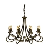 Подвесная люстра Elstead Lighting OV8-BLK-GOLD