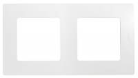 Рамка 2-постовая Legrand Etika белая 672502
