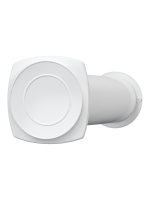 Клапан приточный КИВ D125 с внешней пластиковой решеткой РКН и устройством регулирования притока воздуха ERA 12.5КП 09947