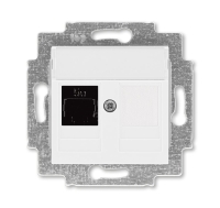 Розетка информационная Levit RJ45 категория 5e и заглушка белый ABB 5014H-A51017 03W 2CHH295117A6003