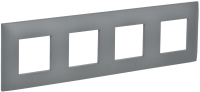 SKANDY Рамка 4-местная SK-F04Gr серый IEK SK-M42-K03