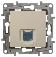 ETIKA Розетка компьютерная RJ45 категория 5 UTP слоновая кость Legrand/Daccord 672341