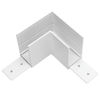 Соединитель PRO L-образный горизонтальный Teta Lightstar 505126-ALU