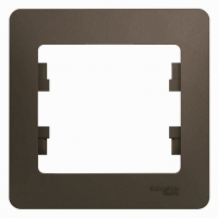GLOSSA Рамка 1 пост шоколад Systeme Electric GSL000801