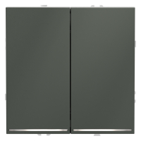 Проходной переключатель двухклавишный с подсветкой Voltum S70 VLS020406