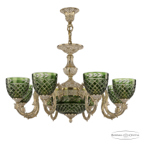 Подвесная люстра Bohemia Ivele Crystal Florence 71203P/8/210 GW P1 U Clear-Green/H-1J