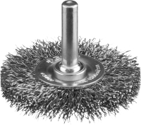 Щетка дисковая для дрели, витая стальная проволока 0.3мм. 50мм ''Профессионал''. ЗУБР 35198-050_z02