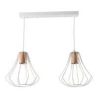 Подвесной светильник IMEX MD.9052-2-P-WH+WOOD