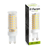 Лампа светодиодная LED 9вт 230в G9 белый капсульная FERON LB-434 38147