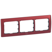 Рамка 3-постовая Legrand Galea Life волшебный красный 771903