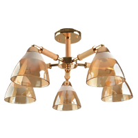 Потолочная люстра IMEX MD.8315-5-S-FGD+WOOD