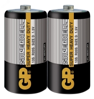 Батарейка солевая Super & Greencell & PowerPlus -2 шт. в пленке GP 2669
