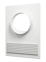 Площадка торцевая пластиковая с решеткой 180х250 фланец D130 ERA 130ПТПР 11131