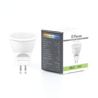 Лампа светодиодная LED 3вт 230в G5.3 MR11 белый FERON LB-271 25552
