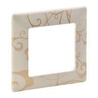 Рамка 1-постовая Legrand Valena Life Ампир бежевый 754111
