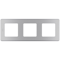 Рамка 3 поста INSPIRIA алюминий Legrand/Daccord 673952