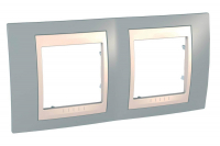 Рамка 2-постовая Schneider Electric Unica Хамелеон MGU6.004.565