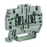 Зажим проходной HMM.6GR 6 кв.мм серый QUADRO DKC ZHM320GR