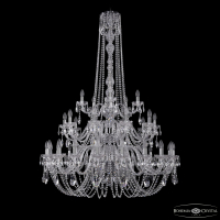 Подвесная люстра Bohemia Ivele Crystal 1402/20+10+5/400/h-158/3d Ni