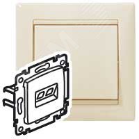 VALENA Розетка компьютерная RJ45х1 в рамку категория 5е слоновая кость Legrand 774130
