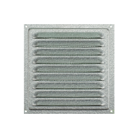 Решетка вентиляционная вытяжная стальная 1515 , цвет цинк ZERNBERG 10225251 00-022525