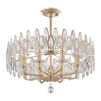 Люстра на штанге Arte Milano Sorrento 372009/8/250/580 GD