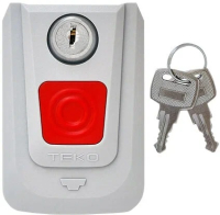 Извещатель охранный ручной точечный электроконтактный ИО101-7тревожная кнопка, фиксация при нажатии, индивидуальные механические ключи разблокировки. Теко Астра-321 Н00000128