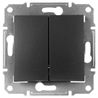 Переключатель двухклавишный Schneider Electric Sedna 10A 250V SDN0600170