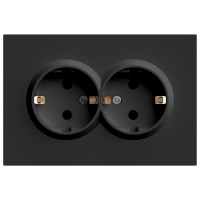 Розетка 2-местная с защитной шторкой Stekker RST16-5114-05 Эмили 49856