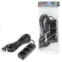 Удлинитель бытовой Uniel Ultra S-CU3-5 BLACK UL-00009985