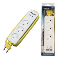 Удлинитель Uniel S-CT3-1.8UC WHITE/GREEN UL-00011138 S-CT3-1,8UC WHITE/GREEN