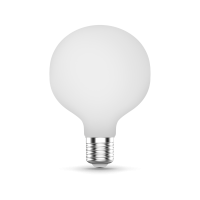 Лампа светодиодная филаментная LED 10 Вт 1070 лм 3000К AC185-265В E27 шар G95 теплая матовая колба диммируемая Black Filament Gauss GAUSS 189202110-D