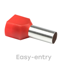 Наконечник штыревой втулочный изолированный НШвИ(2) 10.0-14(50шт) EKF nhvi2-10.0-14