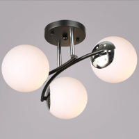 Потолочная люстра Reluce 02318-0.3-03 BK+CH