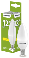 Лампа светодиодная C35 свеча 12Вт 230В 3000К E14 GENERICA IEK LL-C35-12-230-30-E14-G