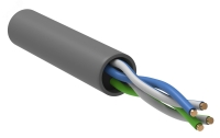 Витая пара ШПД U/UTP кат.5E 24AWG 4х2х0.48мм solid LSZH 305м белый ITK BC1-C5E04-128