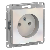 Розетка ATLASDESIGN без заземления 16А механизм жемчуг Systeme Electric ATN000441