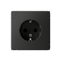 ARTGALLERY розетка с заземлением со шторками, 16А, механизм, базальт Systeme Electric GAL001445