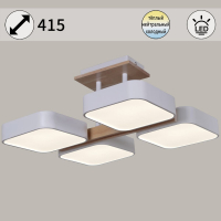 Потолочная люстра Reluce 03359-0.3-04 WH+WOOD