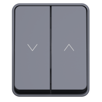 ATLASDESIGN PROFI IP54 2-клавишный ВЫКЛЮЧАТЕЛЬ ДЛЯ ЖАЛЮЗИ, 2хсх.4, АНТРАЦИТ Systeme Electric ATN544019