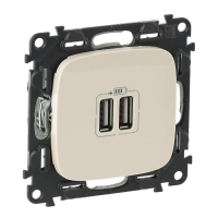 Розетка USB двойная Legrand Valena Allure 240V/5V 1500mA слоновая кость 754996